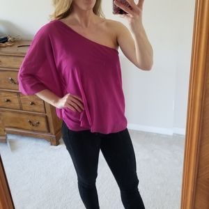 One shoulder elegant blouse